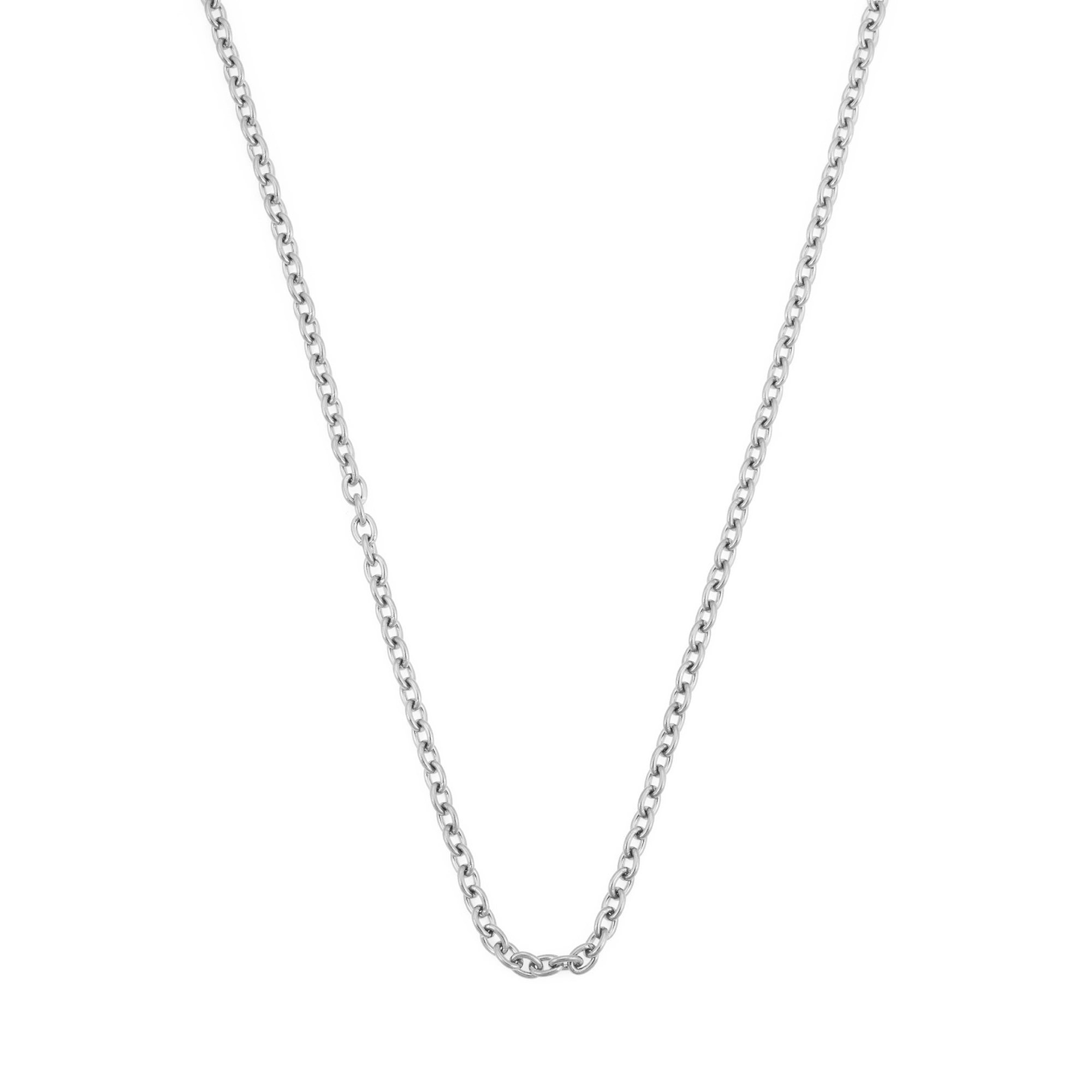 Cable Necklace In Silver