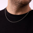 Cable Necklace In Silver
