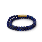 Double Lapis Bracelet In Gold