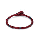 Claret Red Snake Knot Bracelet In Oxide
