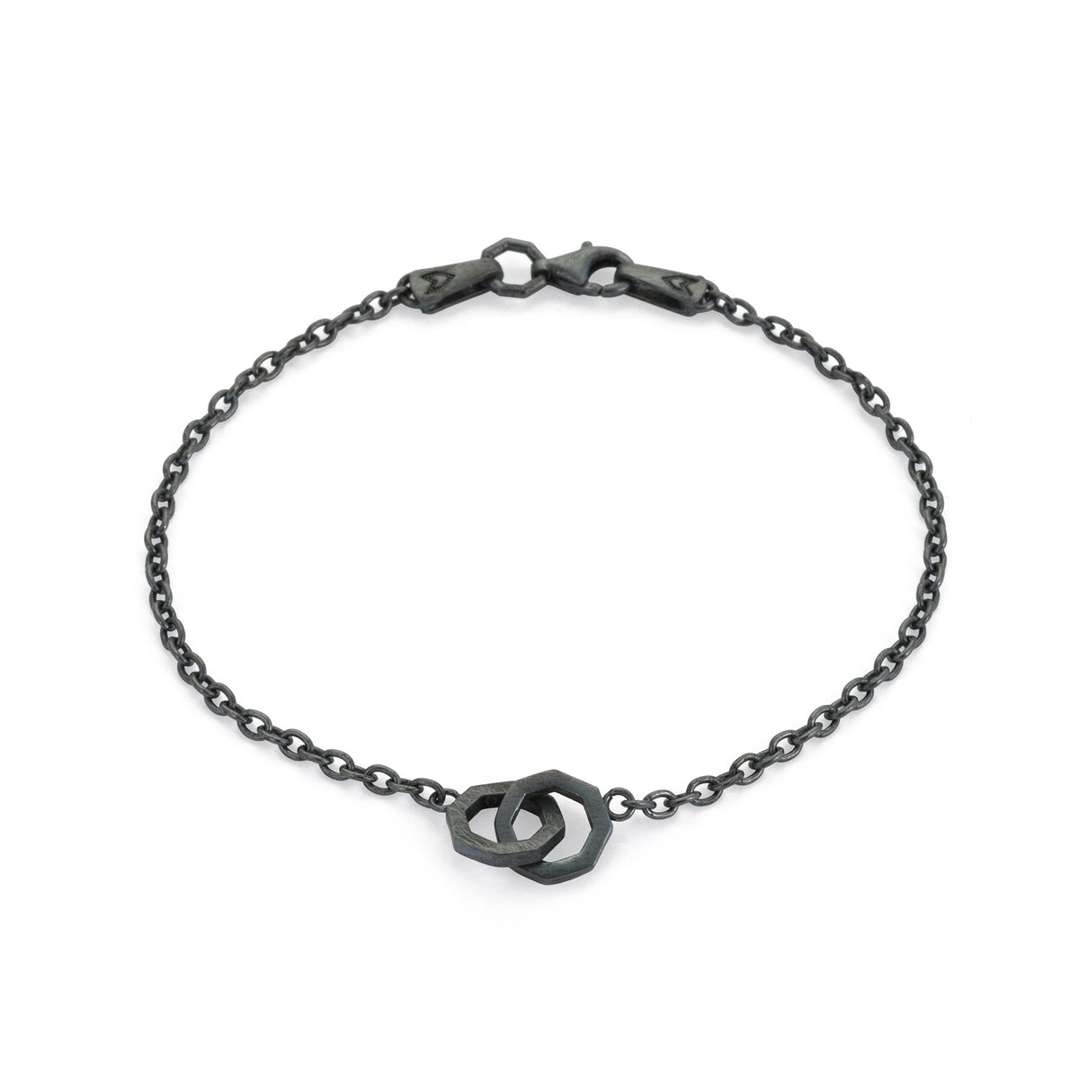Couple Octagon Bracelet In Oxide