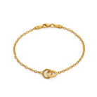 Couple Octagon Bracelet In Gold