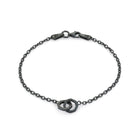 Couple Octagon Bracelet In Oxide