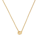 Couple Octagon Necklace In Gold