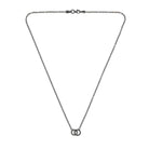 Couple Octagon Necklace In Oxide