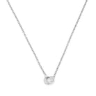 Couple Octagon Necklace In Silver