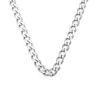 Curb Chain Necklace In Silver