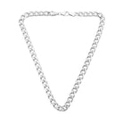 Curb Chain Necklace In Silver