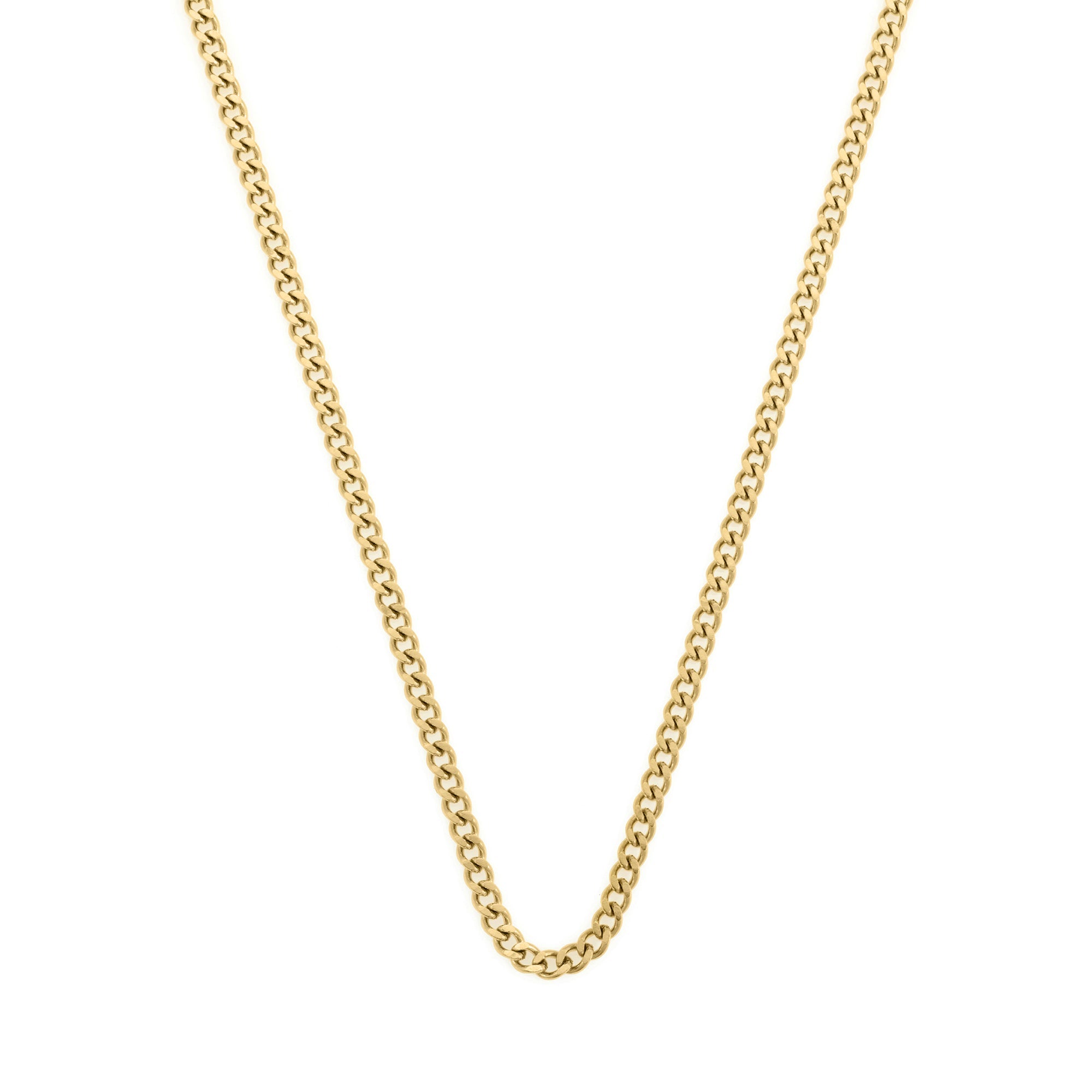 Curb Necklace In Gold