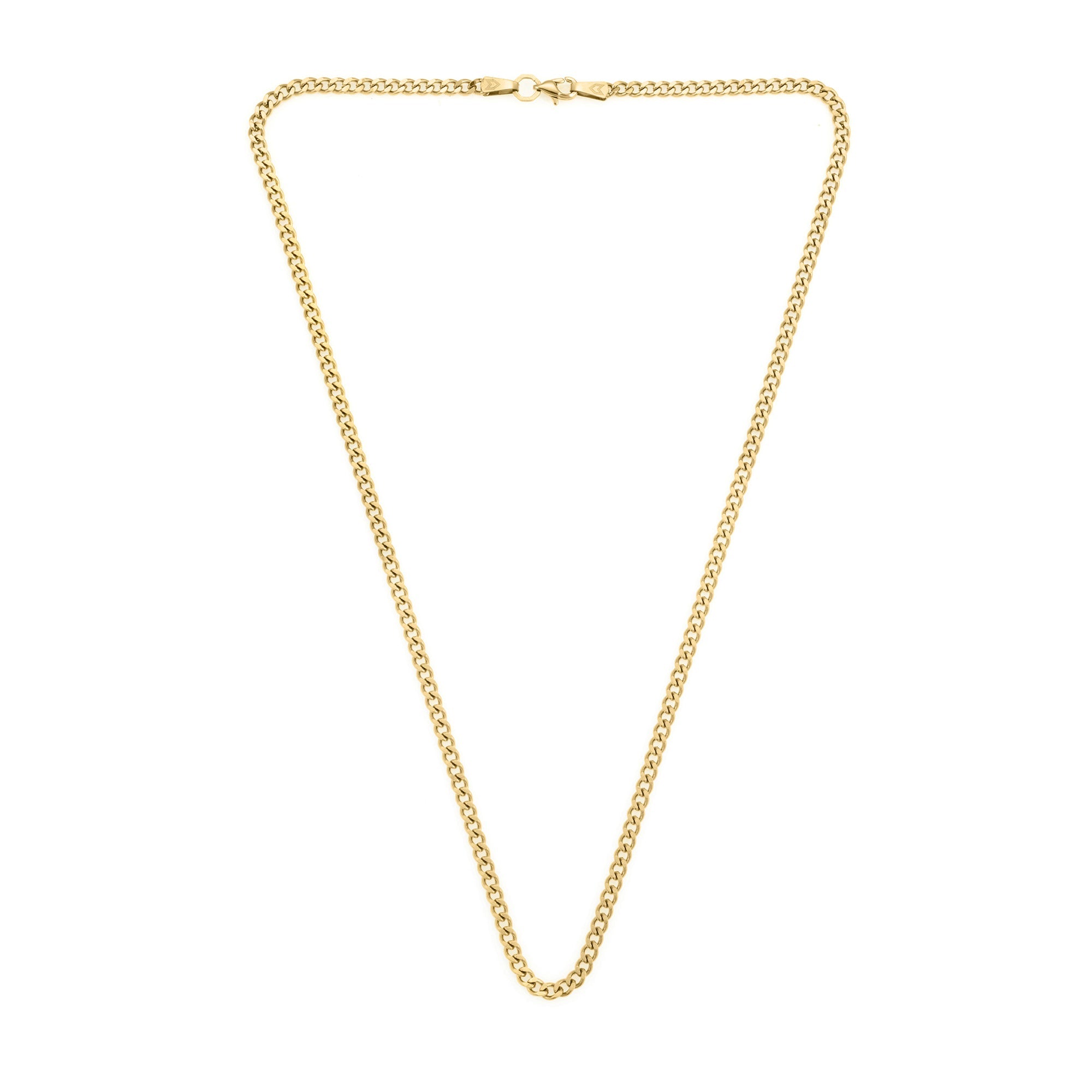 Curb Necklace In Gold