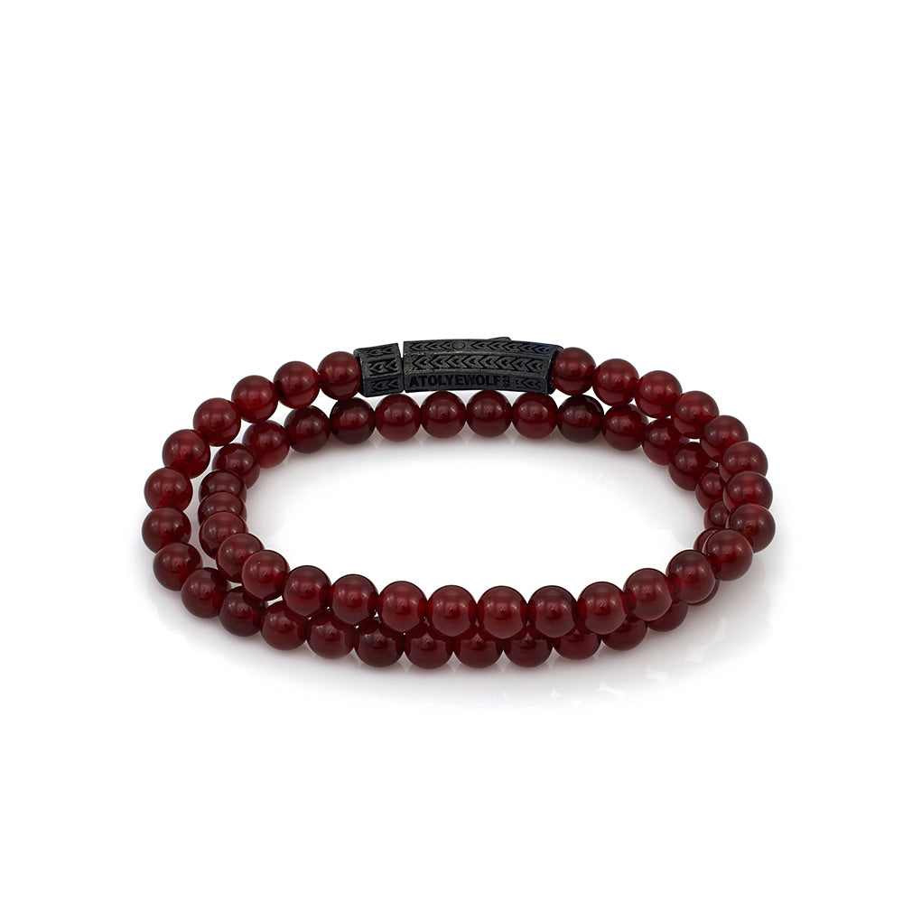 Double Agate Bracelet In Oxide