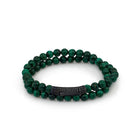 Double Malachite Bracelet In Oxide
