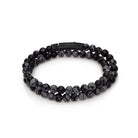 Double Obsidian Bracelet In Oxide