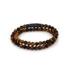 Double Tiger Eye Bracelet In Oxide