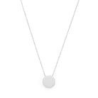 Full Octagon Necklace In Silver