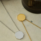 Full Octagon Necklace In Silver