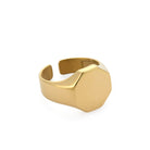 Full Octagon Ring In Gold