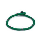 Green Snake Knot Bracelet In Oxide