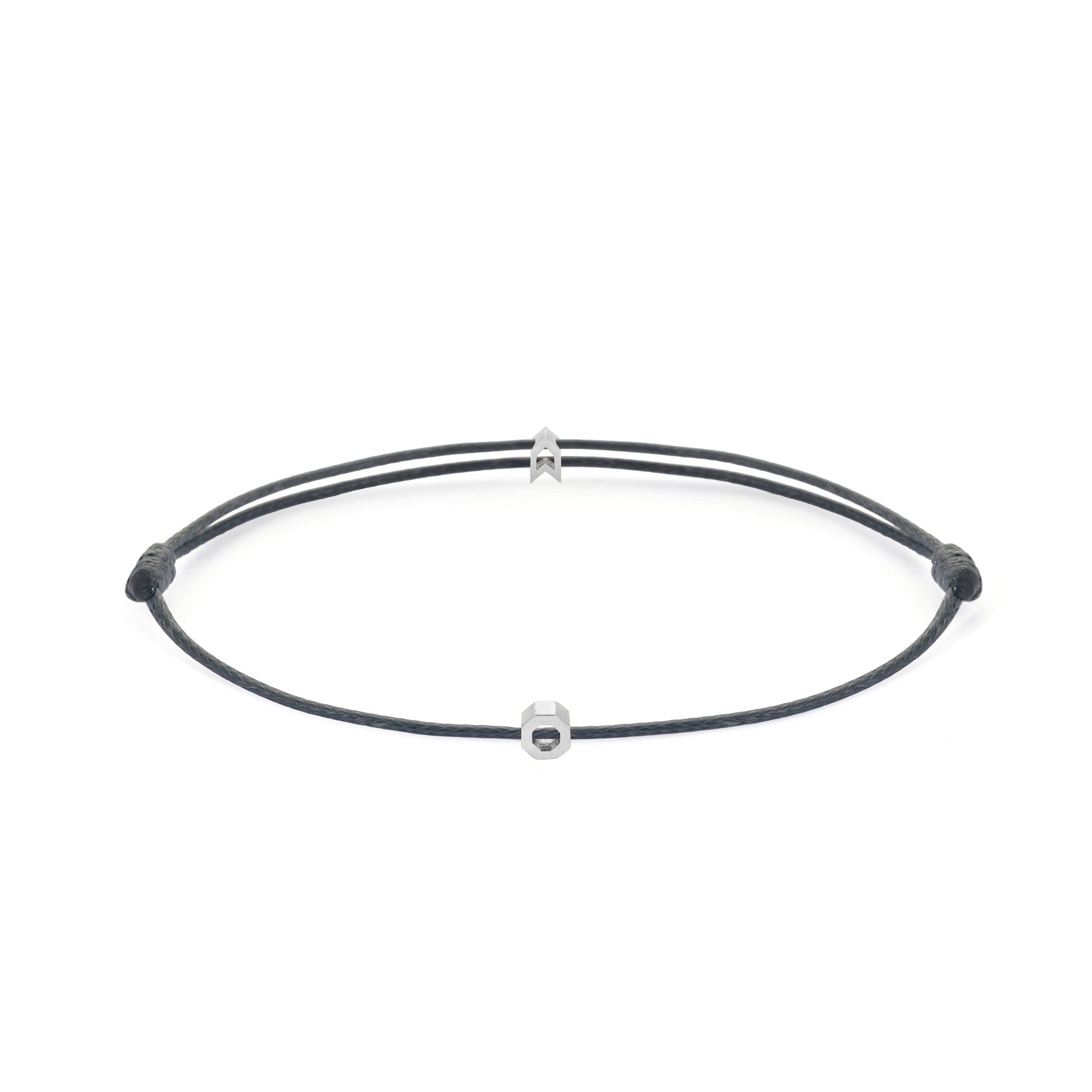 Grey Chance Bracelet In Silver