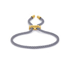 Grey Lace Bracelet In Gold