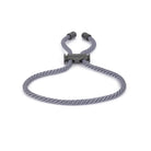 Grey Lace Bracelet In Oxide