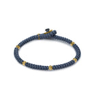 Grey Snake Knot Bracelet In Gold