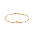 Alphabet Chain Bracelet In Gold