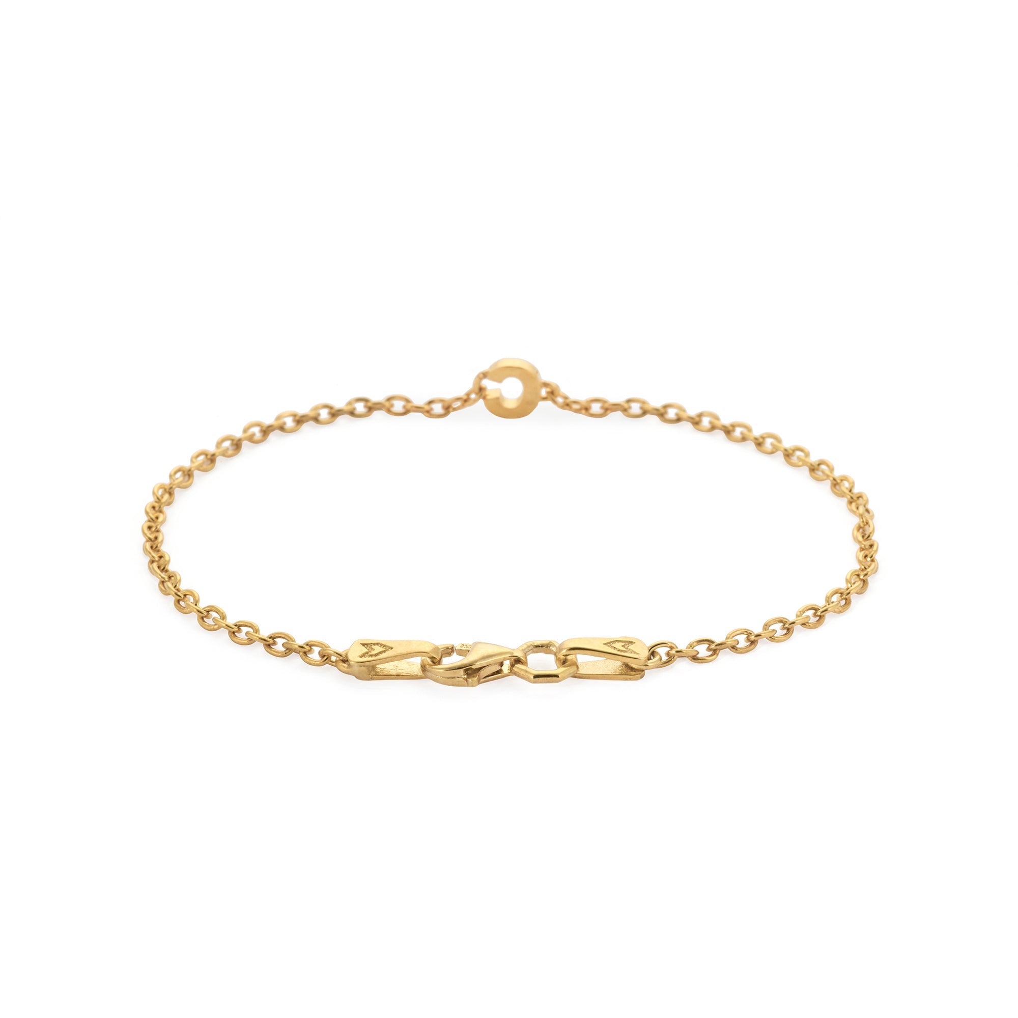 Alphabet Chain Bracelet In Gold