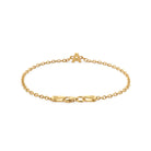 Alphabet Chain Bracelet In Gold