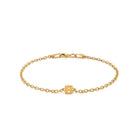 Alphabet Chain Bracelet In Gold