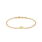 Alphabet Chain Bracelet In Gold