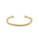 Helical Chain Bangle In Gold