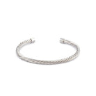 Helical Chain Bangle In Silver