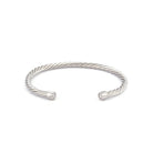 Helical Chain Bangle In Silver