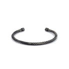Helical Chain Bangle In Oxide