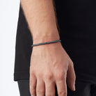 Helical Chain Bangle In Oxide