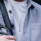 Helical Chain Necklace In Silver