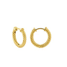 Helical Chain Earrings In Gold