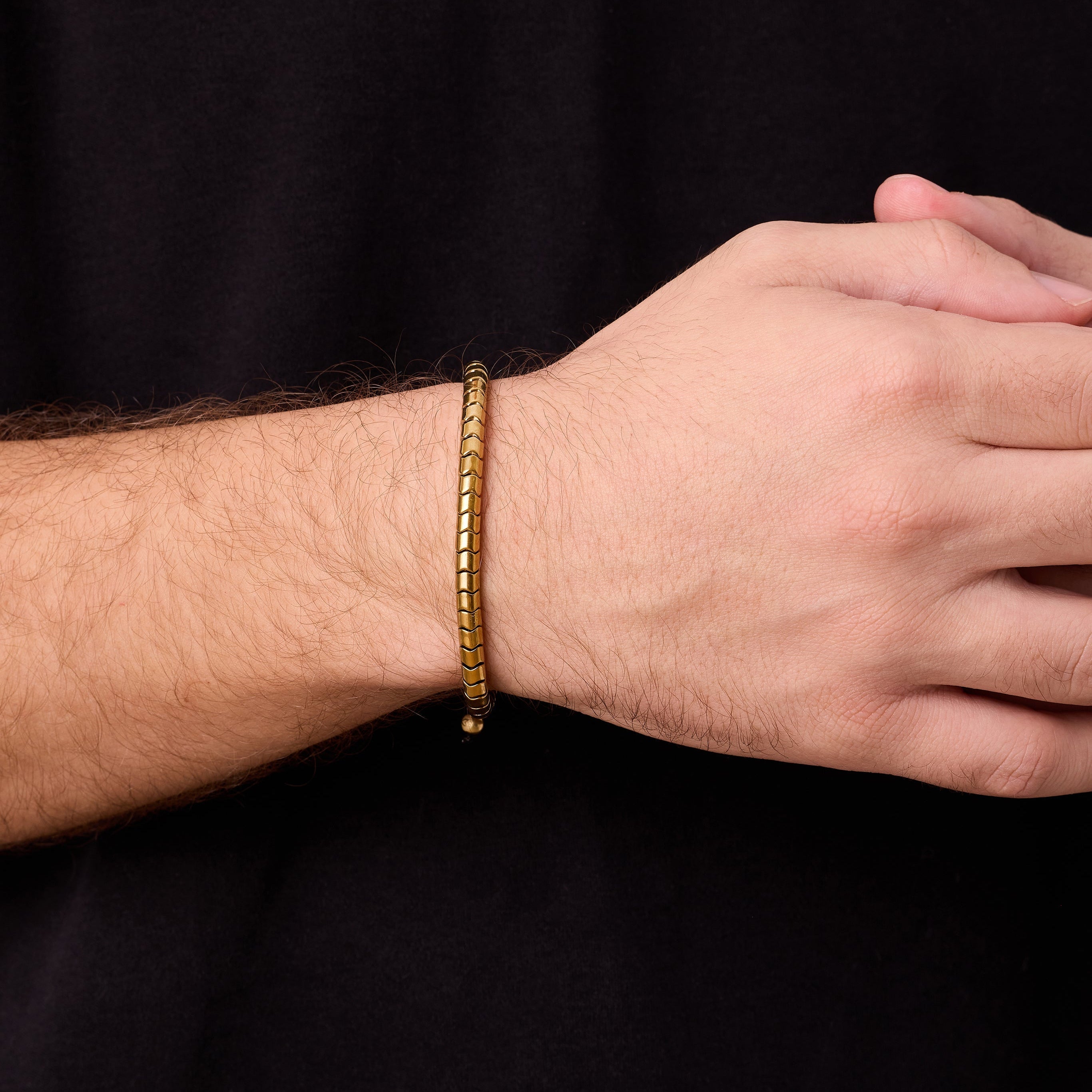 Hematite Bracelet In Gold