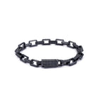 Inlaid Chain Bracelet In Oxide