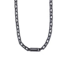 Inlaid Chain Necklace In Oxide