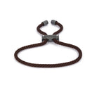 Brown Lace Bracelet In Oxide