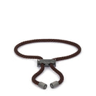 Brown Lace Bracelet In Oxide