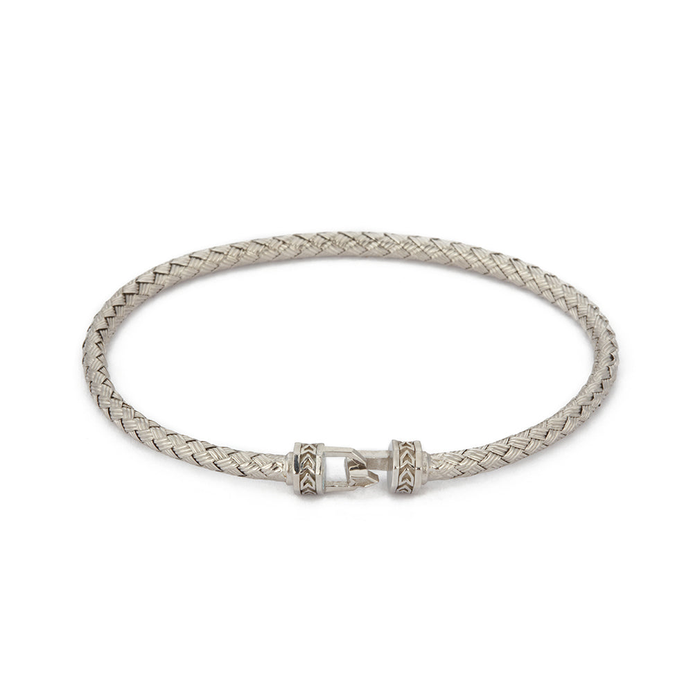 Aw Hook Bangle In Silver