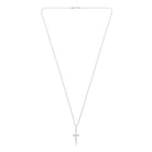 Broken Sword Necklace In Silver