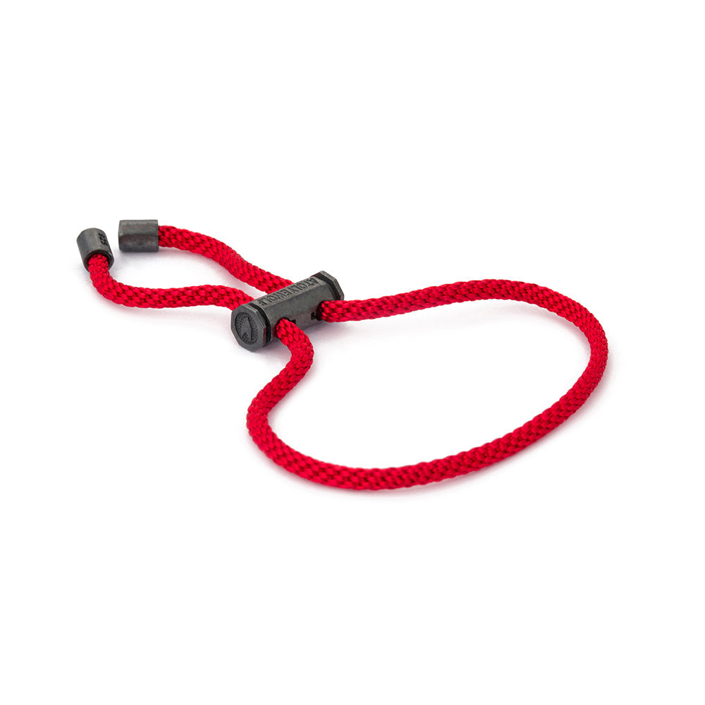 Red Lace Bracelet In Oxide