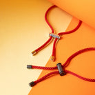 Red Lace Bracelet In Oxide
