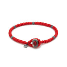 Red Snake Knot Bracelet In Oxide
