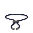 Navy Blue Lace Bracelet In Oxide