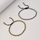 Macrame Balls Bracelet In Silver